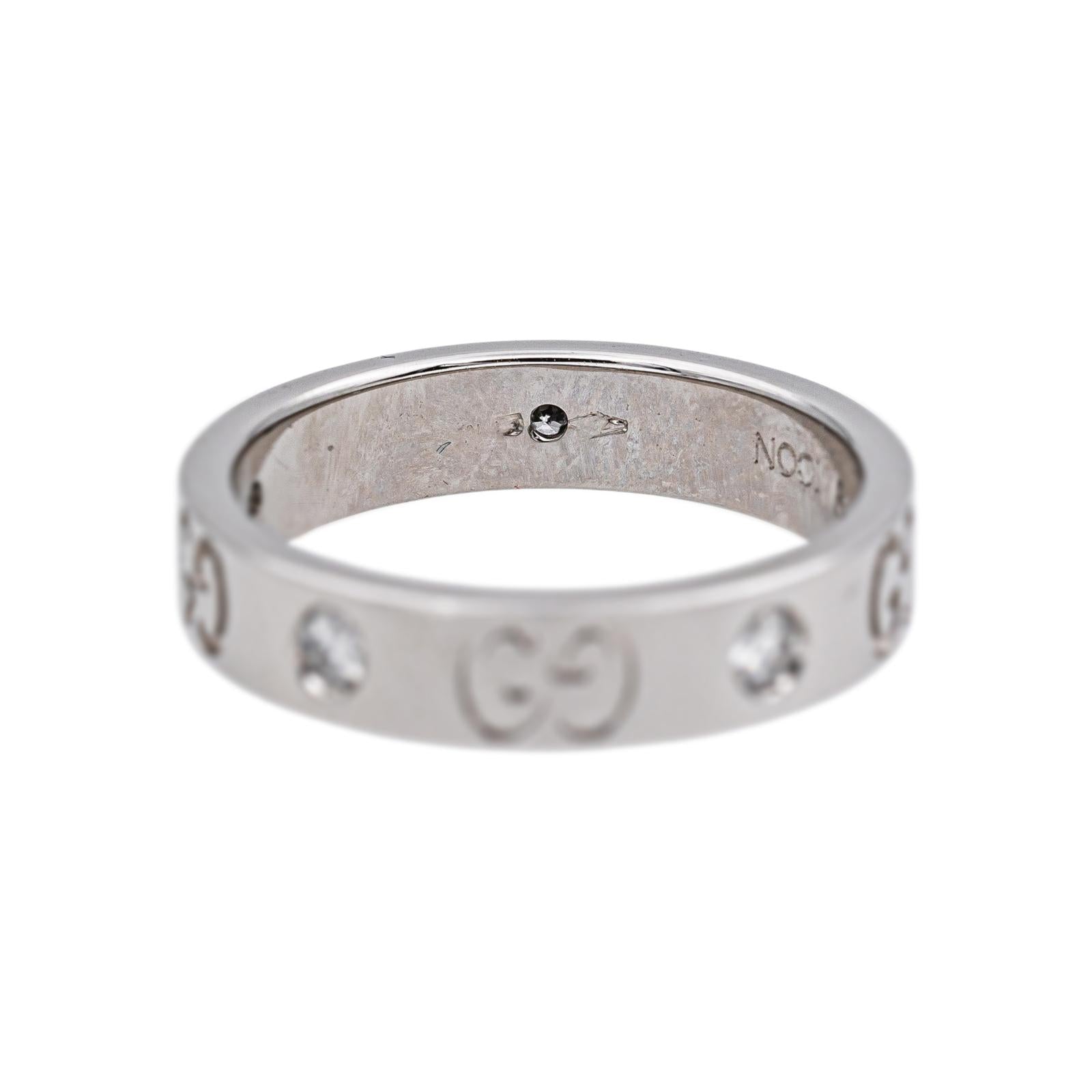 Gucci Icon Ring in White gold