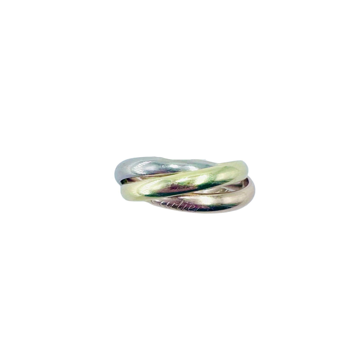 CARTIER "Trinity" Ring in white gold, yellow gold, and rose gold