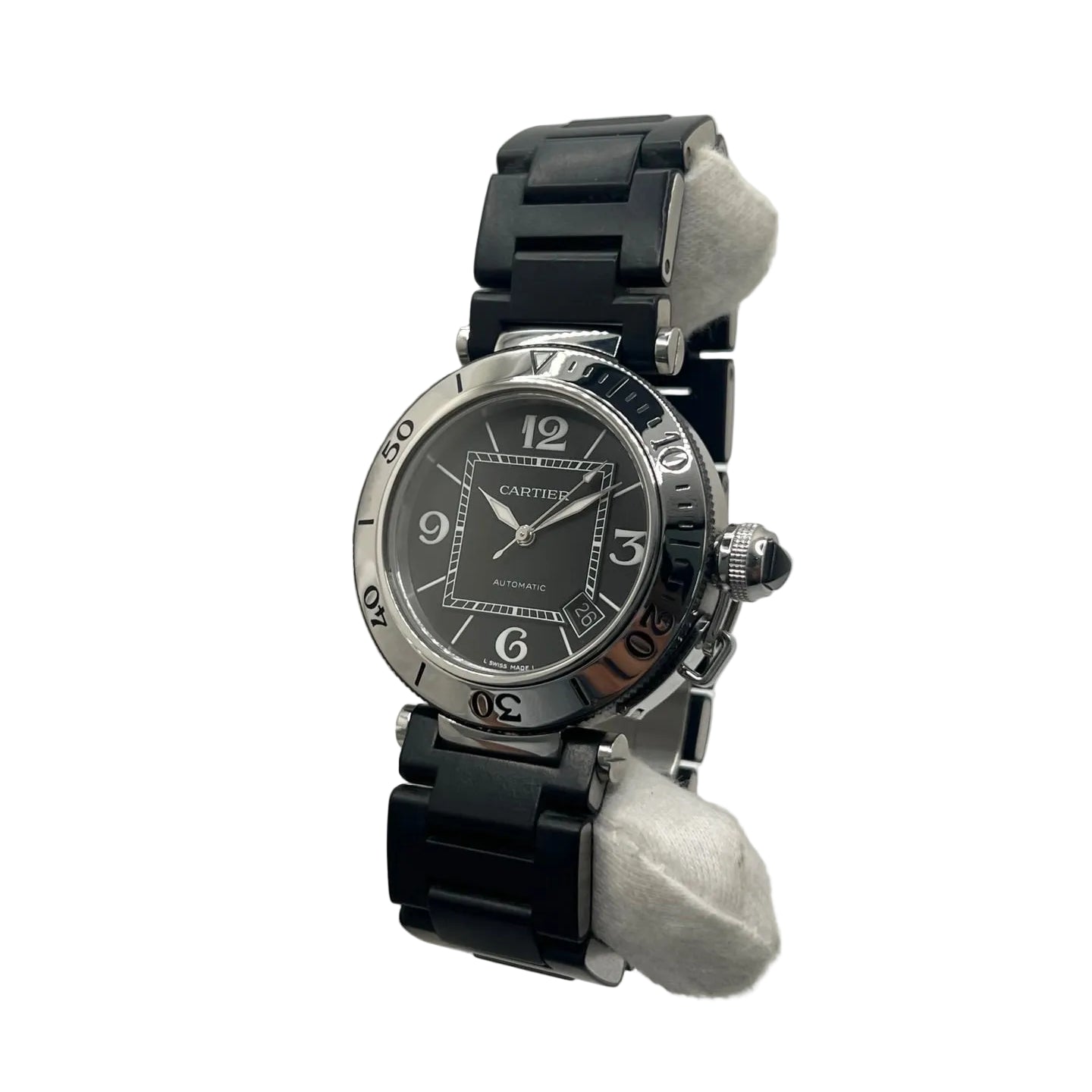 CARTIER "Pasha" Steel Watch