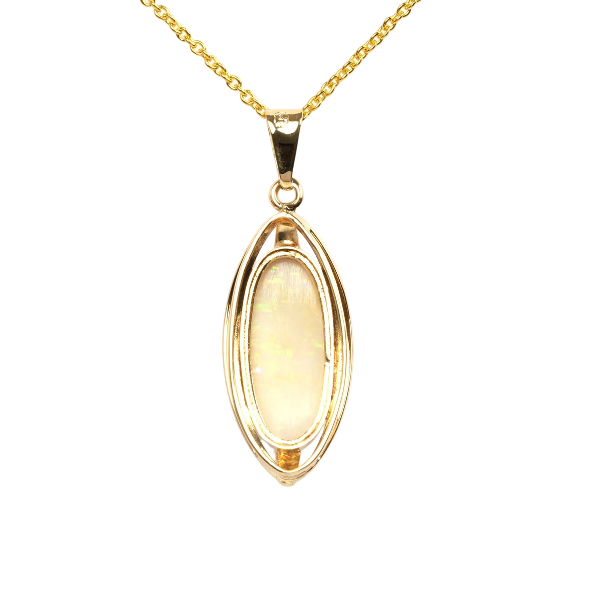 Yellow Gold and Opal Pendant