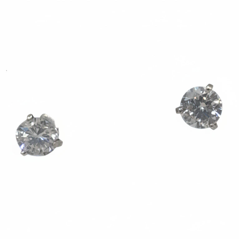 White Gold and Diamond Earrings