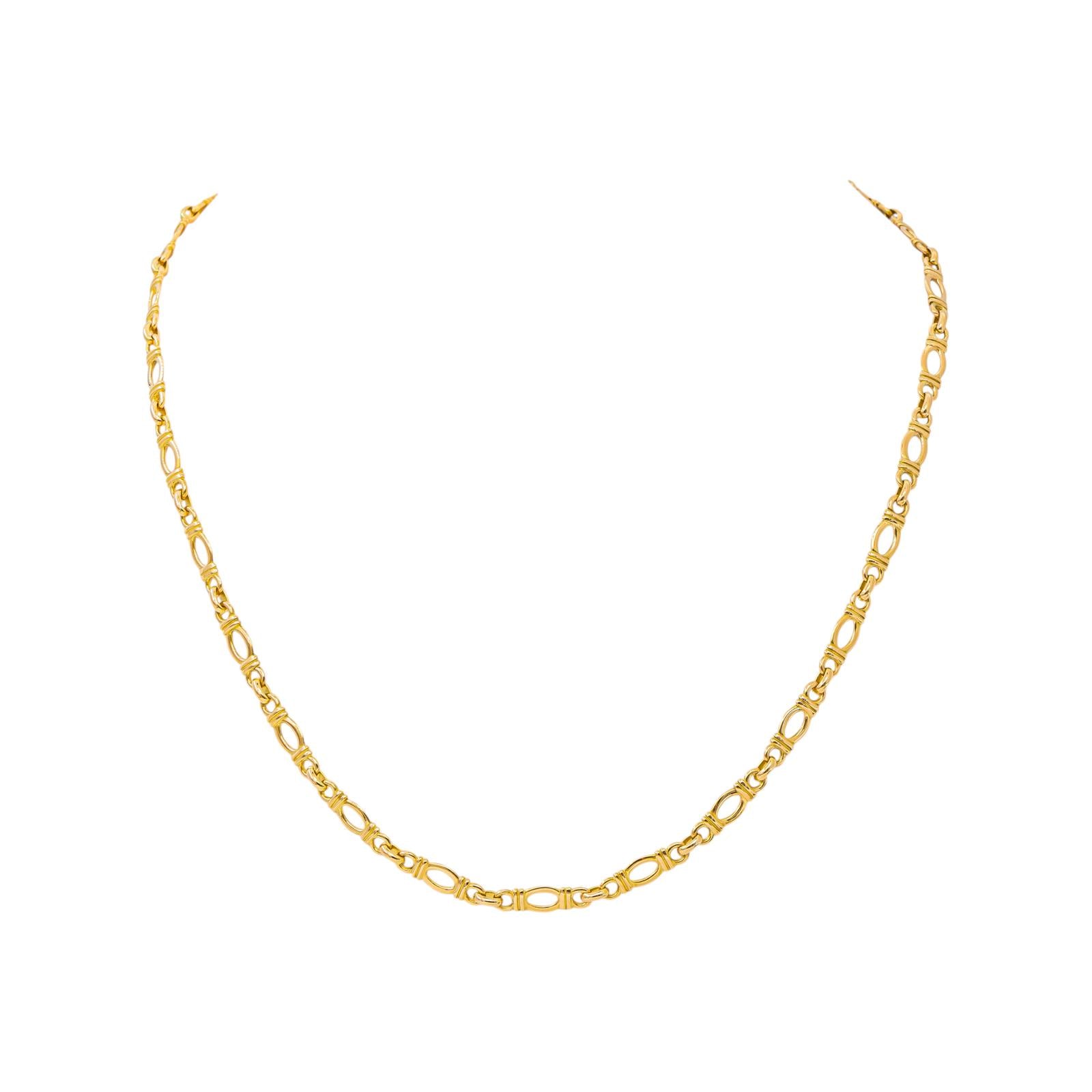 Yellow gold necklace