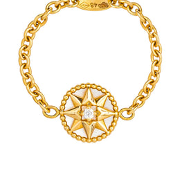 Dior Bague Rose des vents Or jaune Diamant
