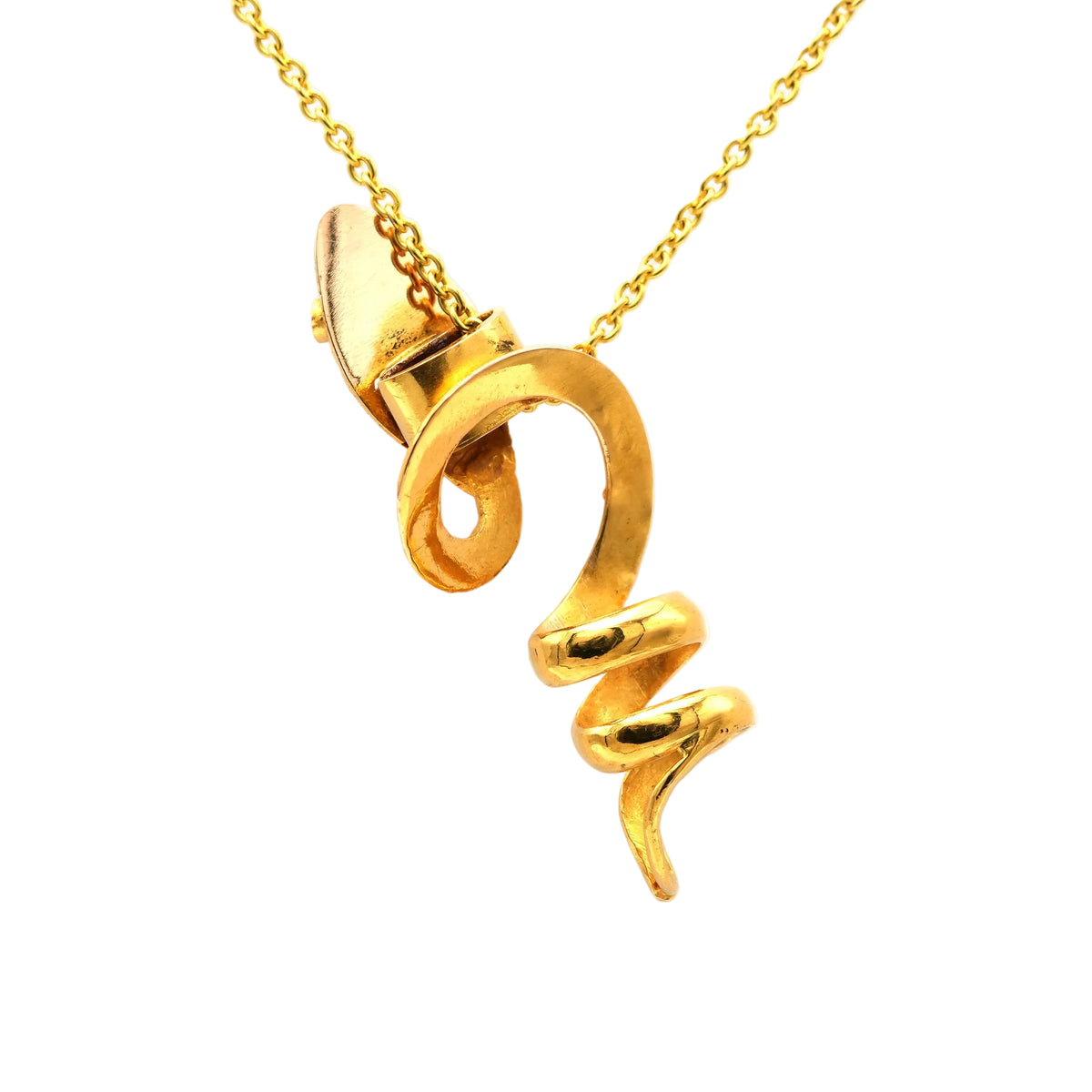 Yellow gold, Ruby, and pearl pendant