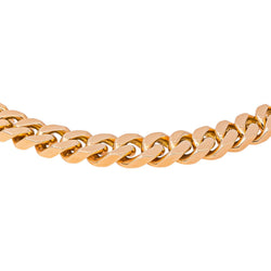 Rose gold curb chain necklace