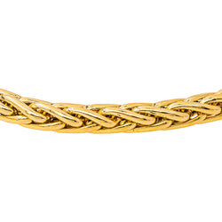 Yellow Gold Palm Leaf Link Bracelet