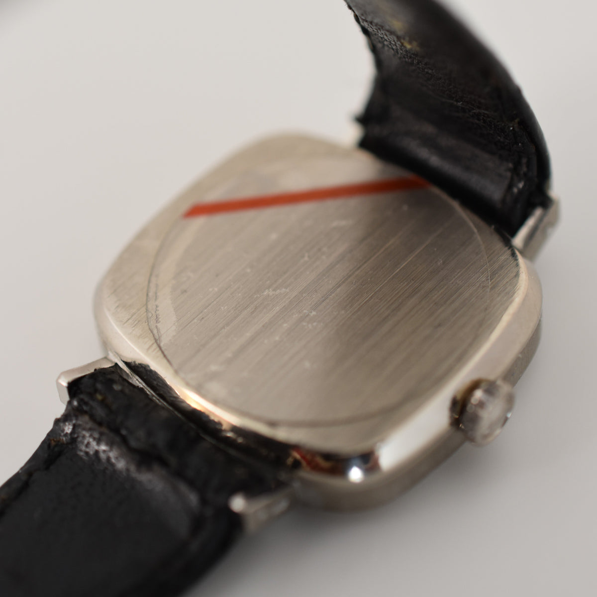 ROLEX "Cellini Zephir" Watch in white gold, leather and Sapphire