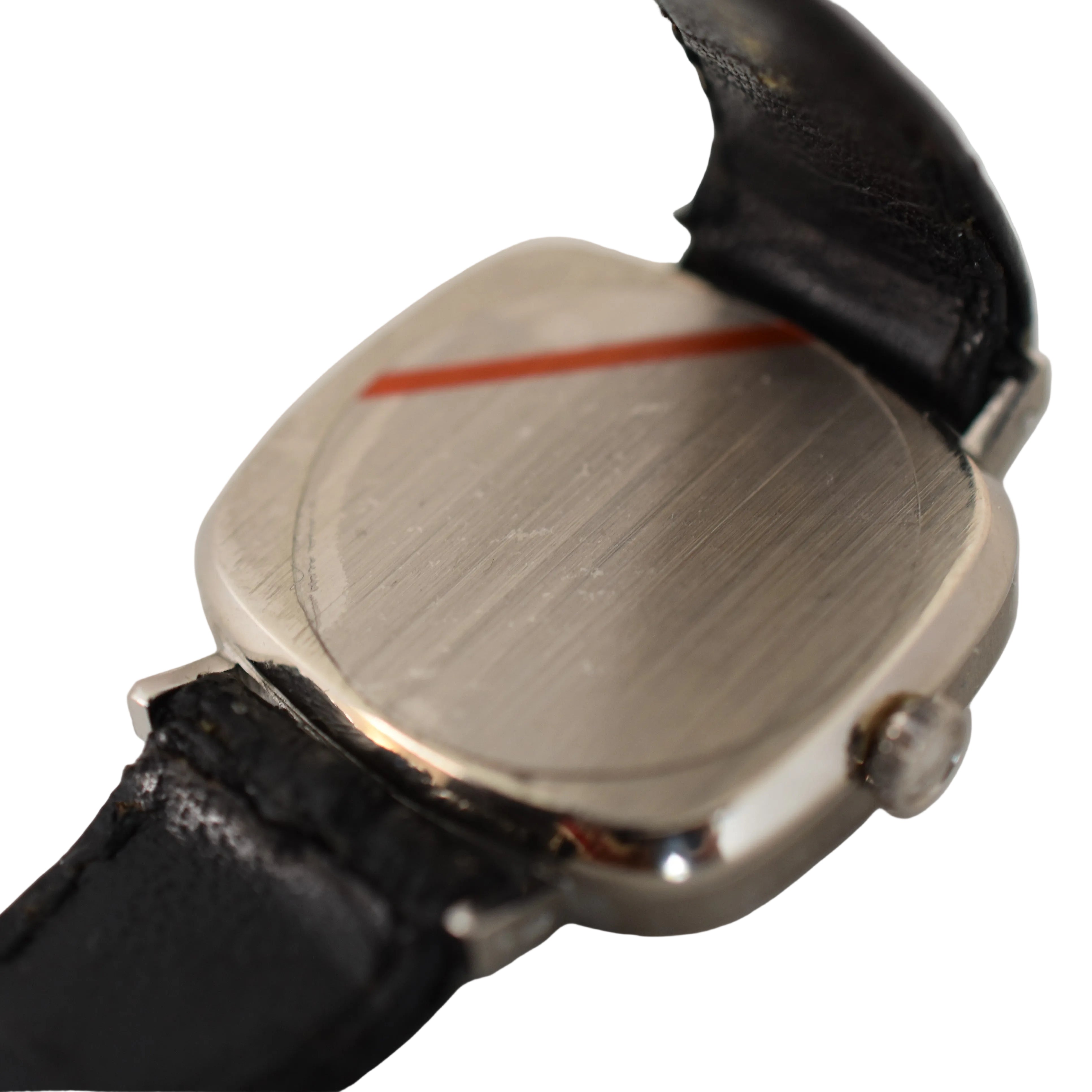 Montre ROLEX "Cellini Zephir" en or blanc, acier, cuir et rubis