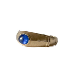 Yellow Gold and Sapphire Bangle Ring