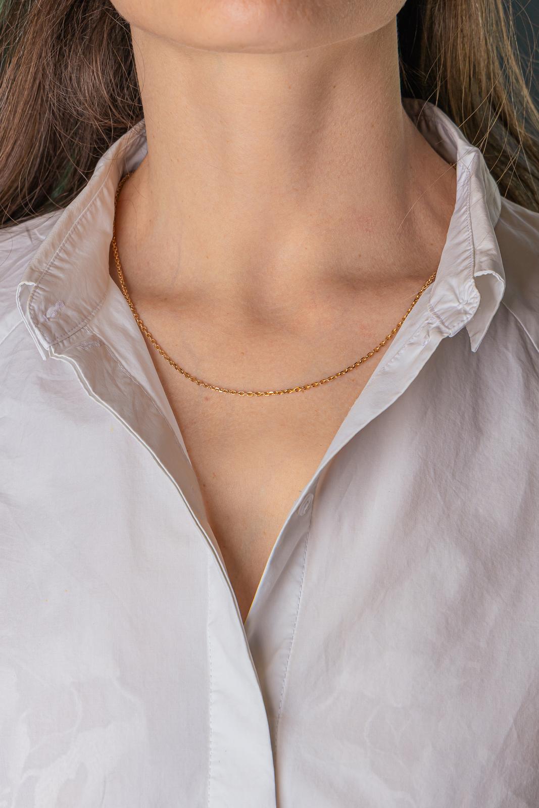 Yellow Gold Forçat Link Necklace