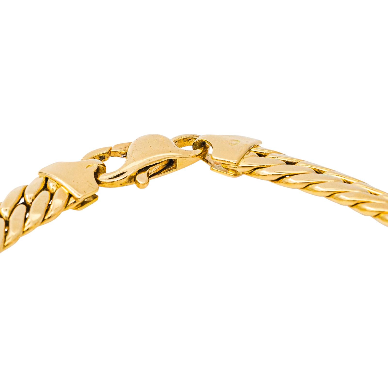Yellow Gold English Link Bracelet