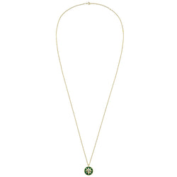 DIOR "Rose des Vents" MM Pendant Necklace in yellow gold, Malachite, and Diamond