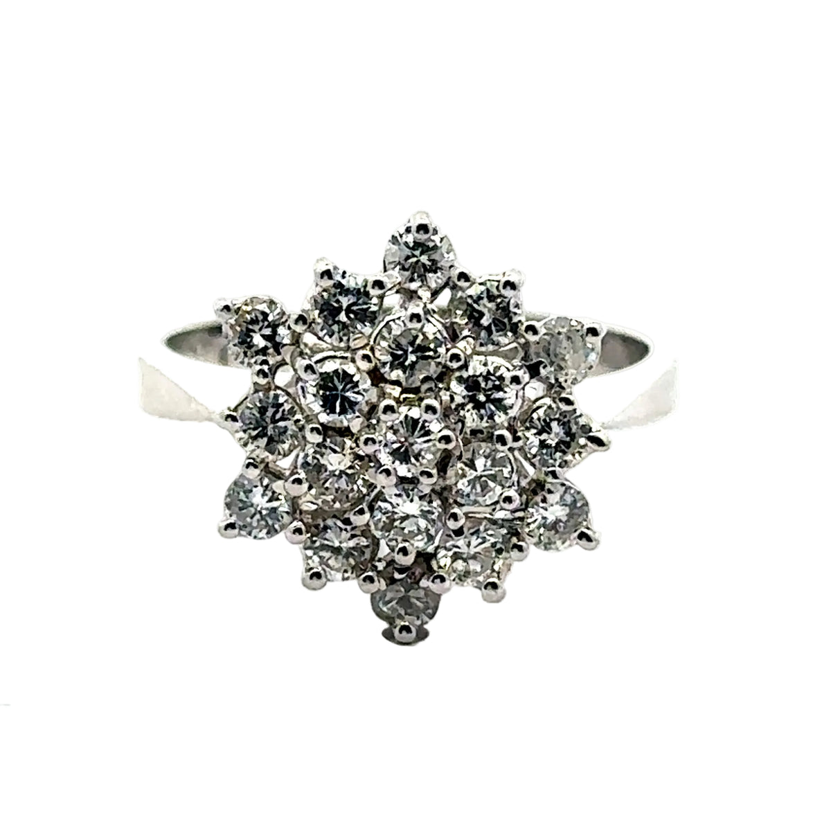 White Gold and Diamond Cocktail Ring