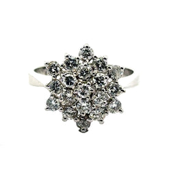 White Gold and Diamond Cocktail Ring