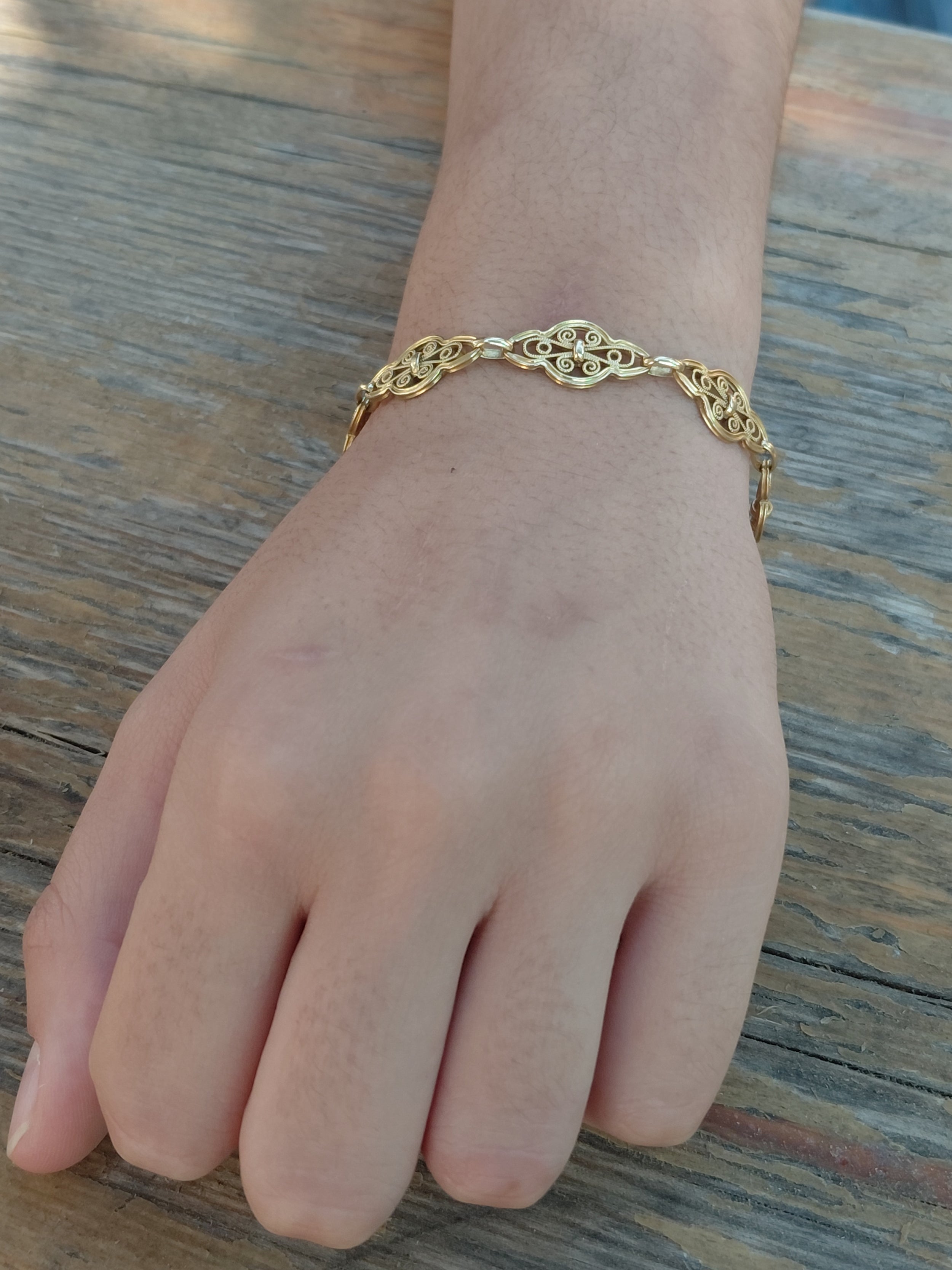 Art Nouveau / Art Deco Yellow Gold Bracelet