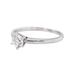 White Gold Solitaire Diamond Ring
