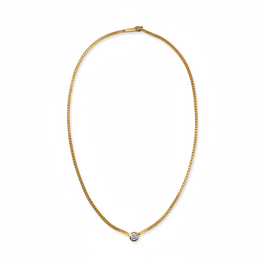 Collier A ROURE en or jaune et diamant