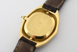 Montre VACHERON CONSTANTIN POUR CHAUMET en or jaune, cuir et diamants