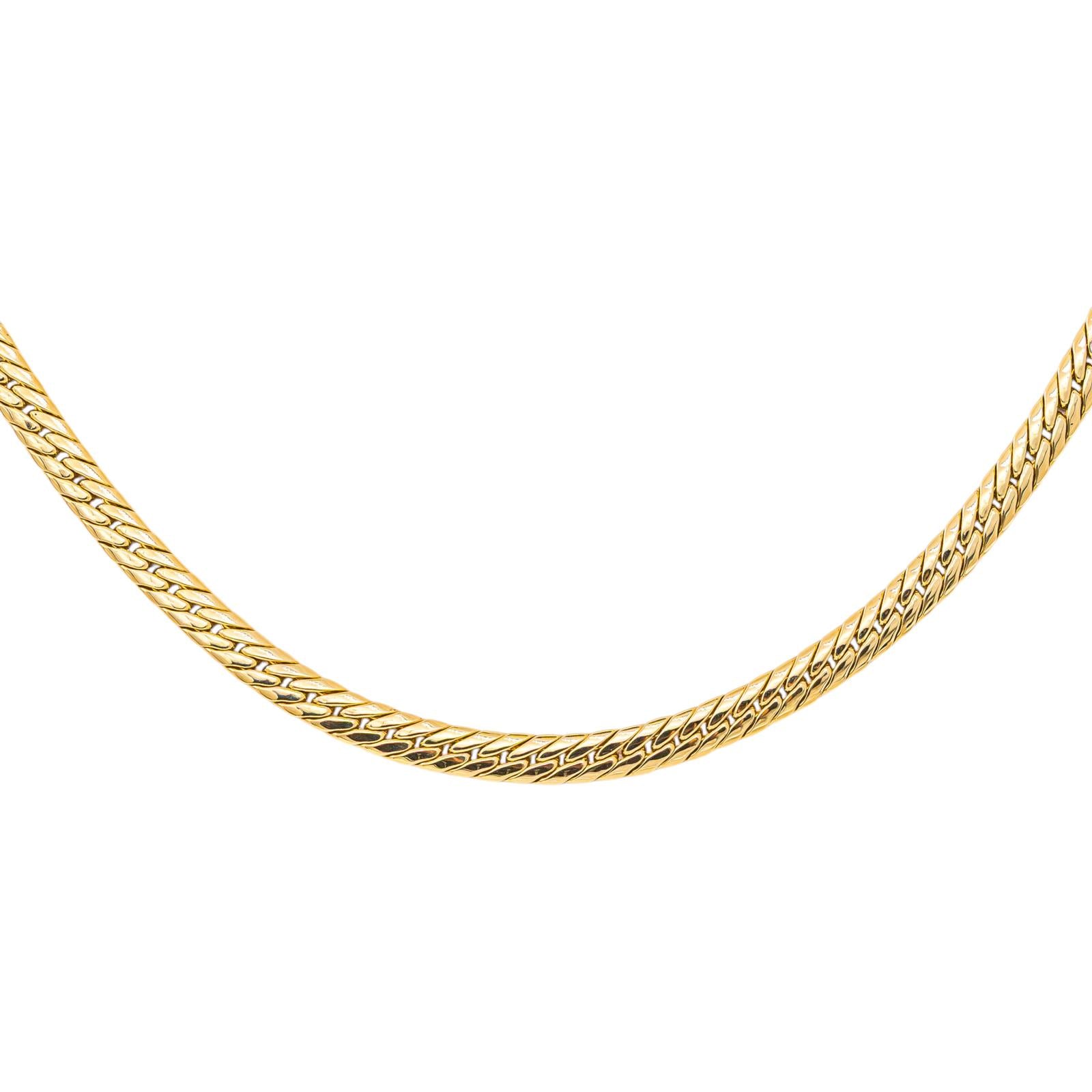 Yellow Gold English Link Necklace