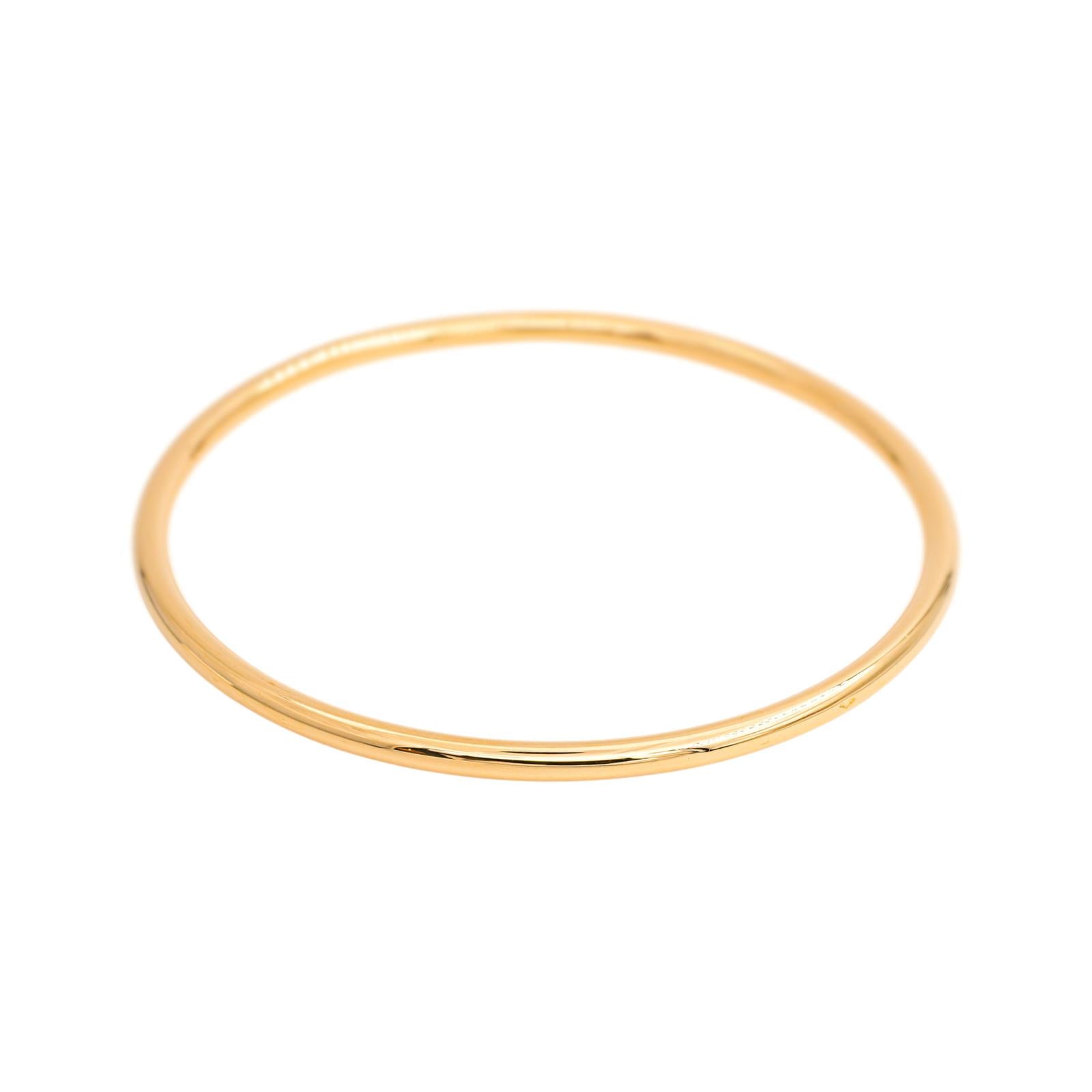 Yellow Gold Bangle Bracelet