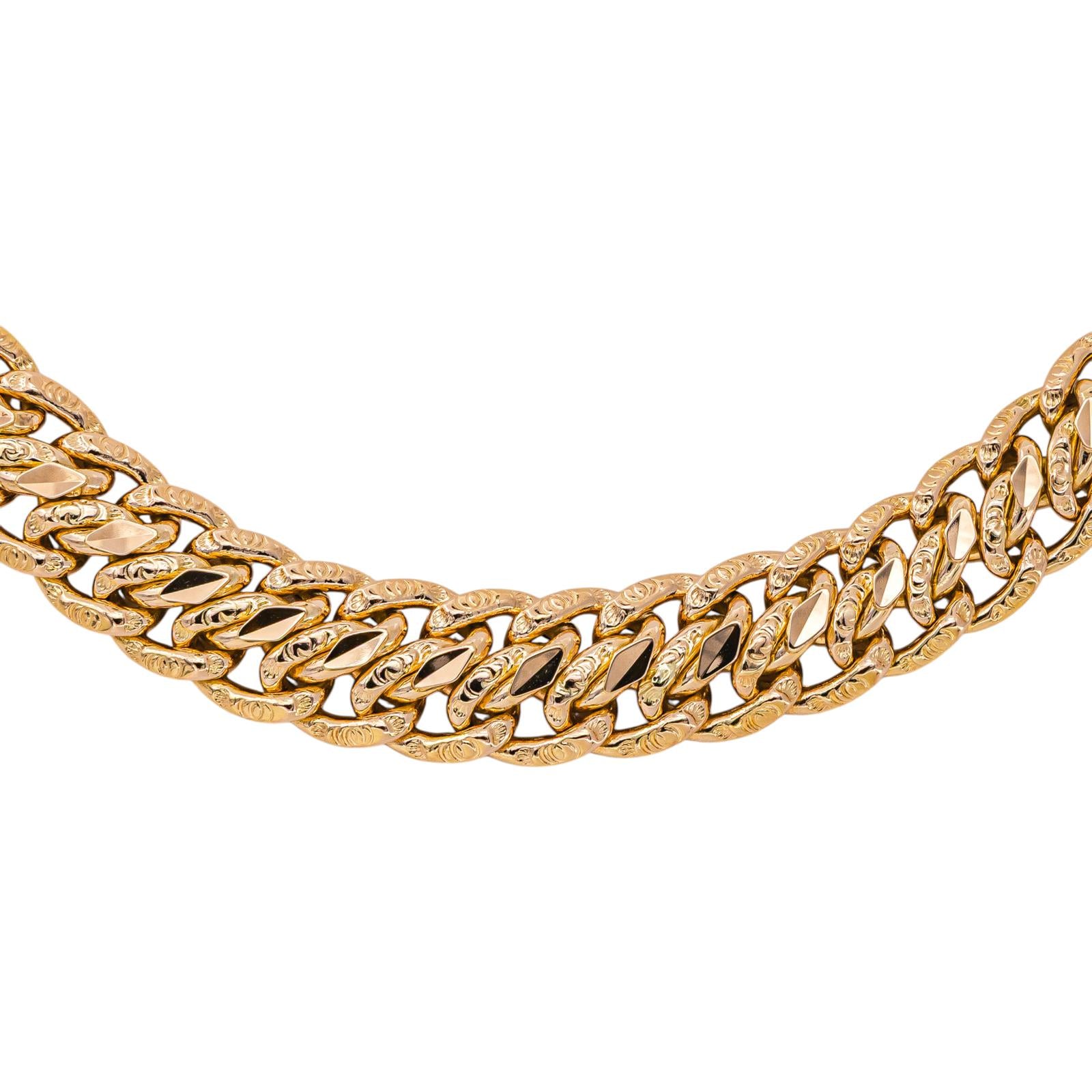 Rose gold Russian Link Necklace
