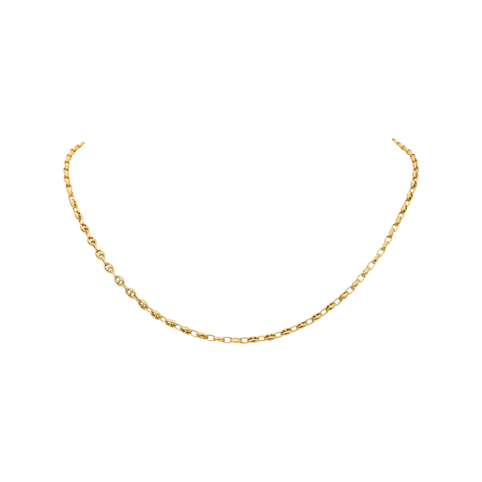 Collier Grain de café Or jaune