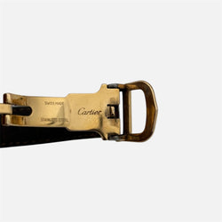 Montre CARTIER Must ronde en vermeil et cuir