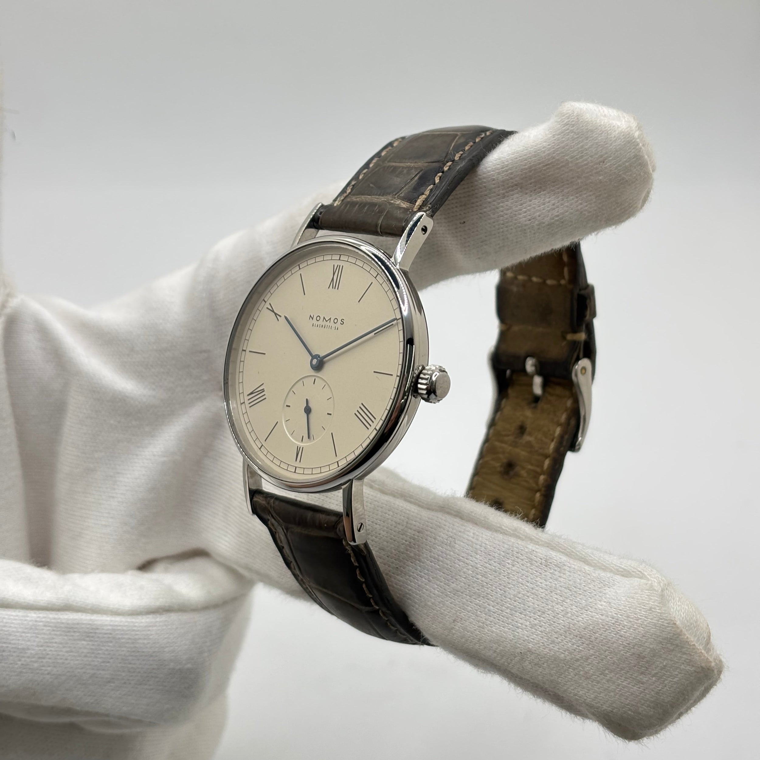 NOMOS Watch in Steel and Leather