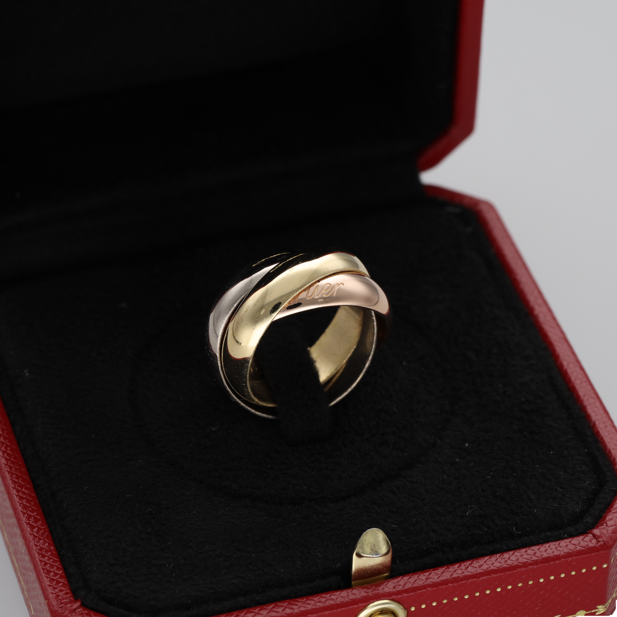 CARTIER "Trinity" GM Wedding band in white gold, yellow gold, and rose gold