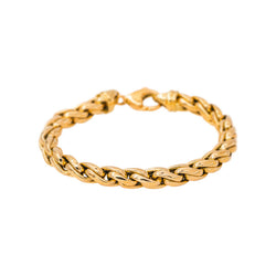 Bracelet Maille tressée Or jaune