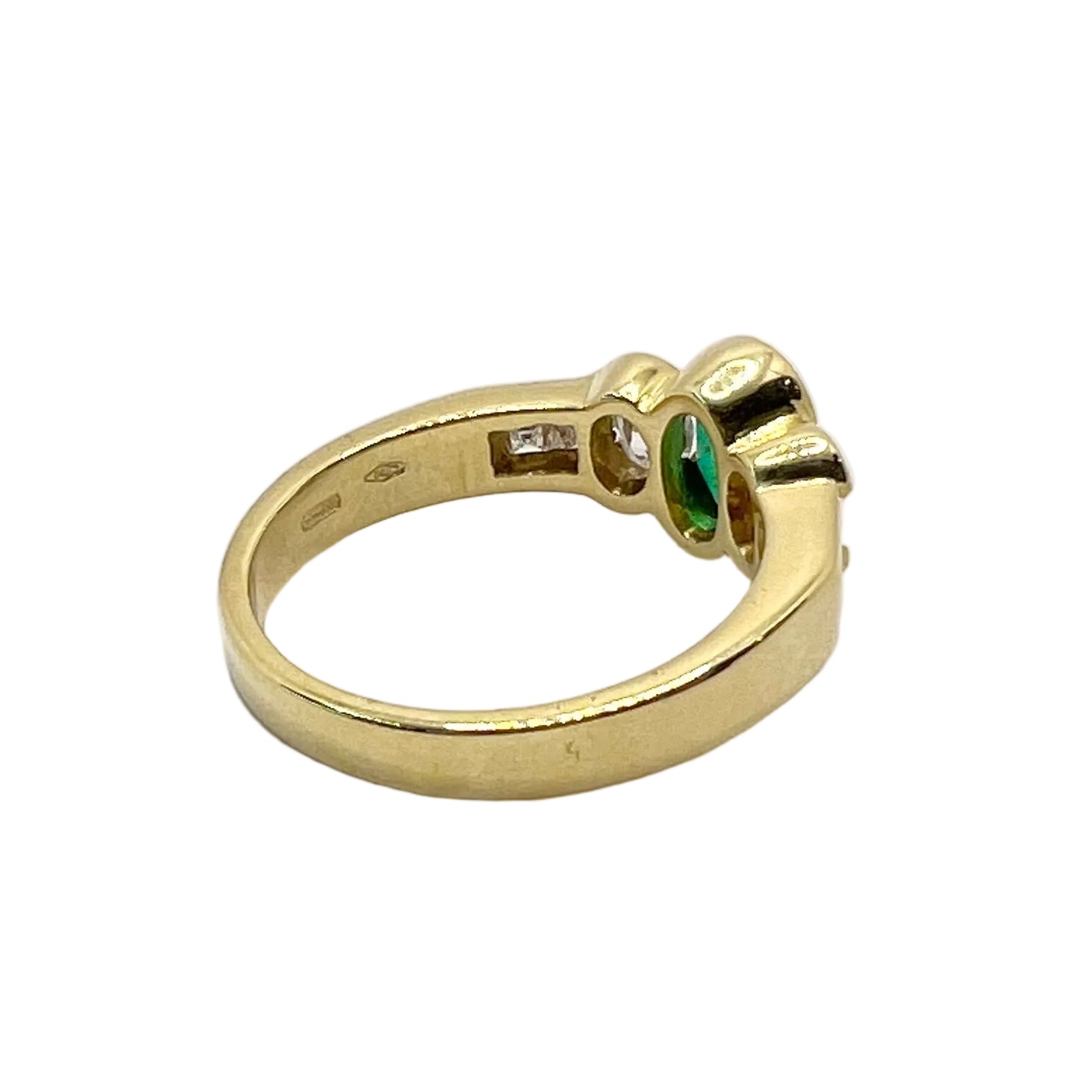 DAMIANI ring in yellow gold, Emerald, and Diamonds