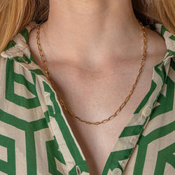 Yellow Gold Horse-Link Necklace