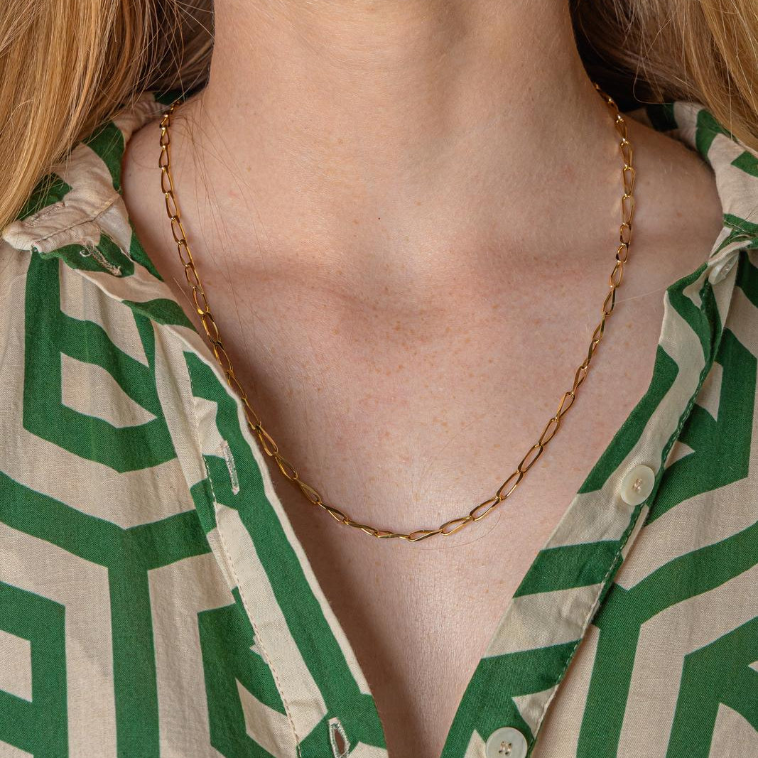 Yellow Gold Horse-Link Necklace