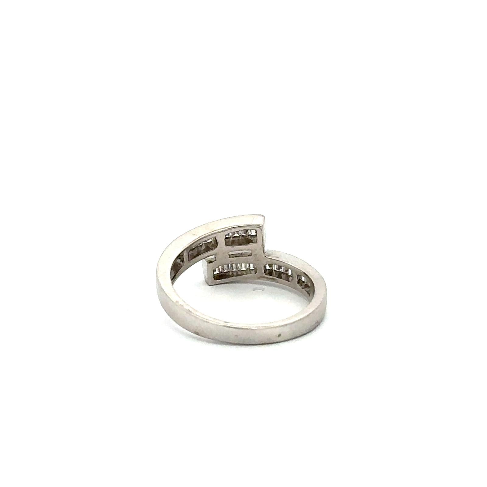 Bague Toi & Moi en or blanc et diamants