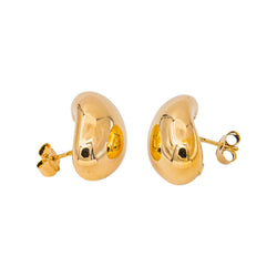 Yellow gold earrings