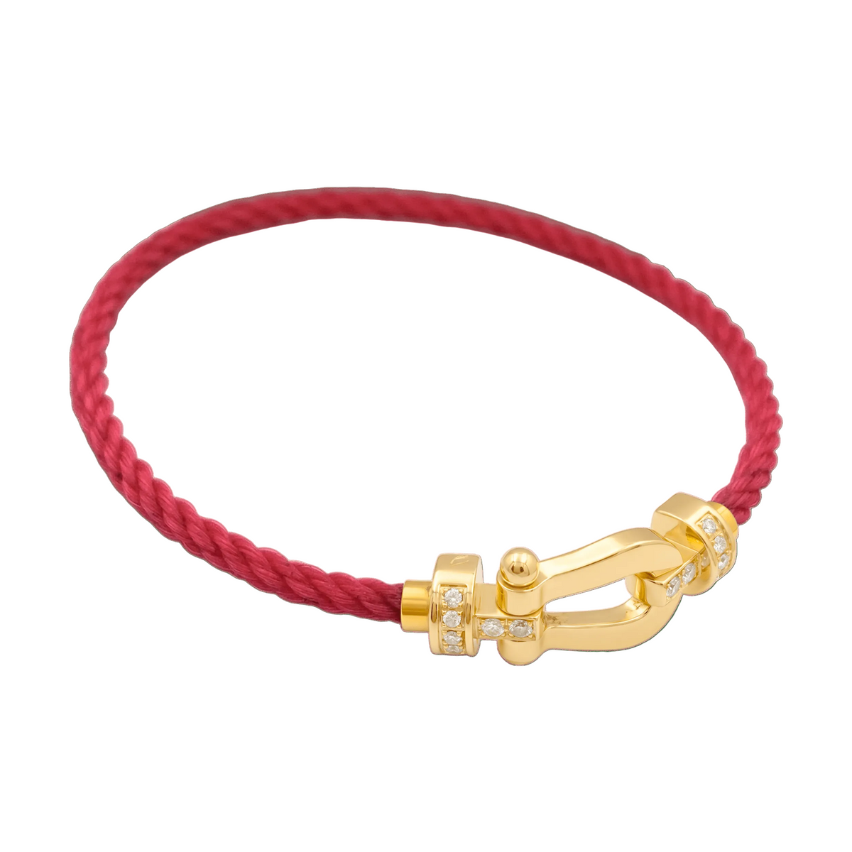FRED "Force 10" MM Bracelet in yellow gold and diamonds
