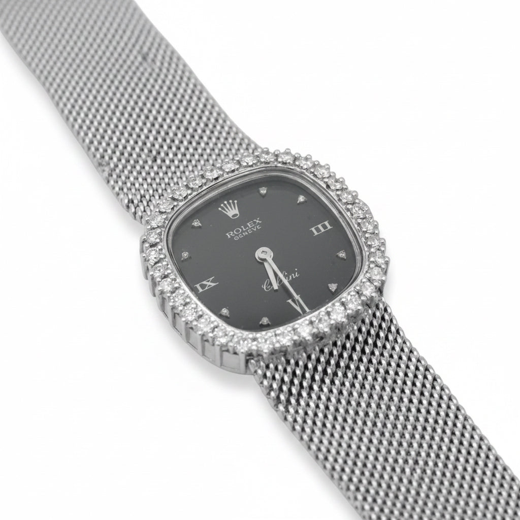 Watch women's ROLEX- Cellini in white gold