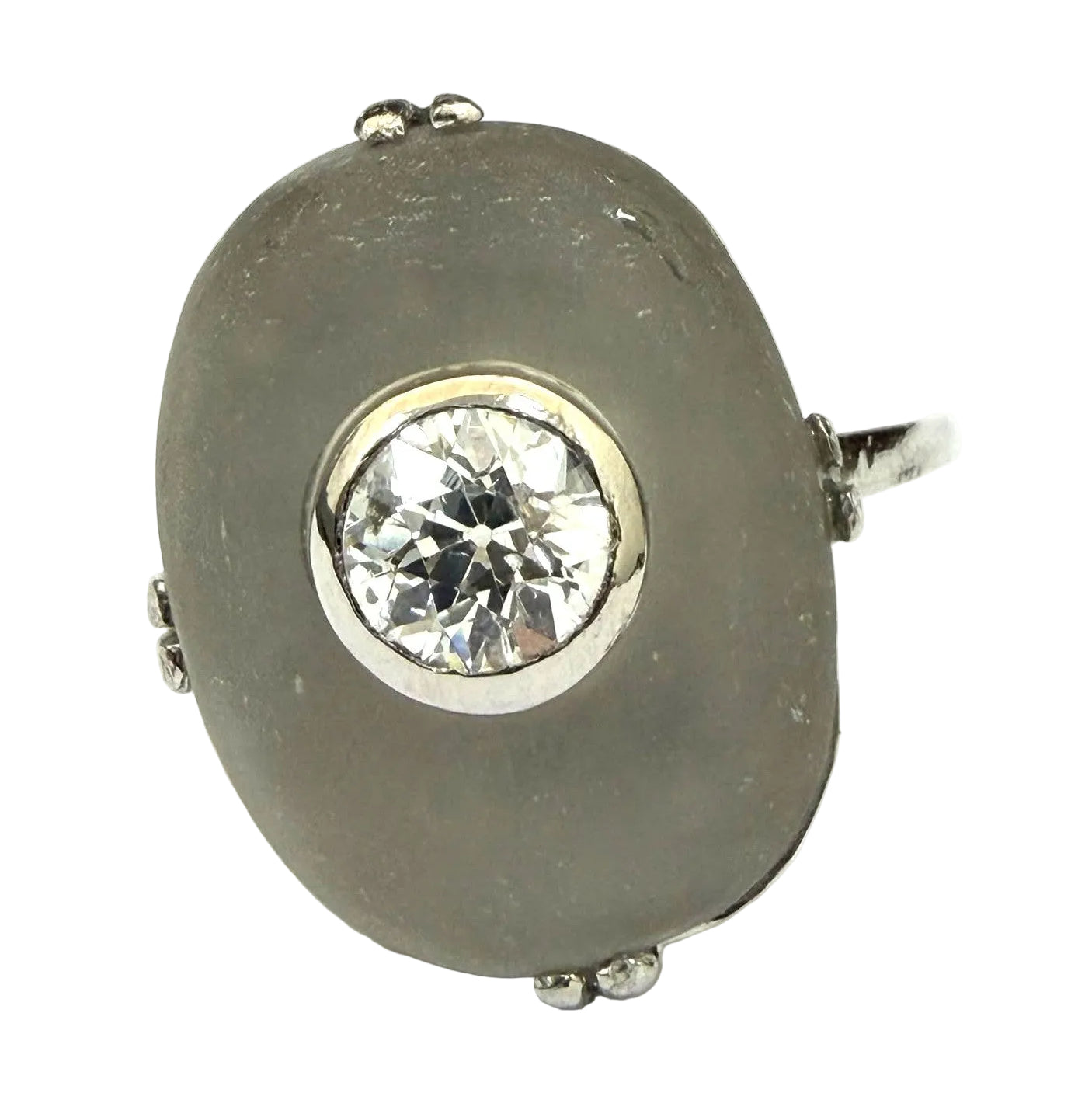 Platinum and Diamond Solitaire Ring
