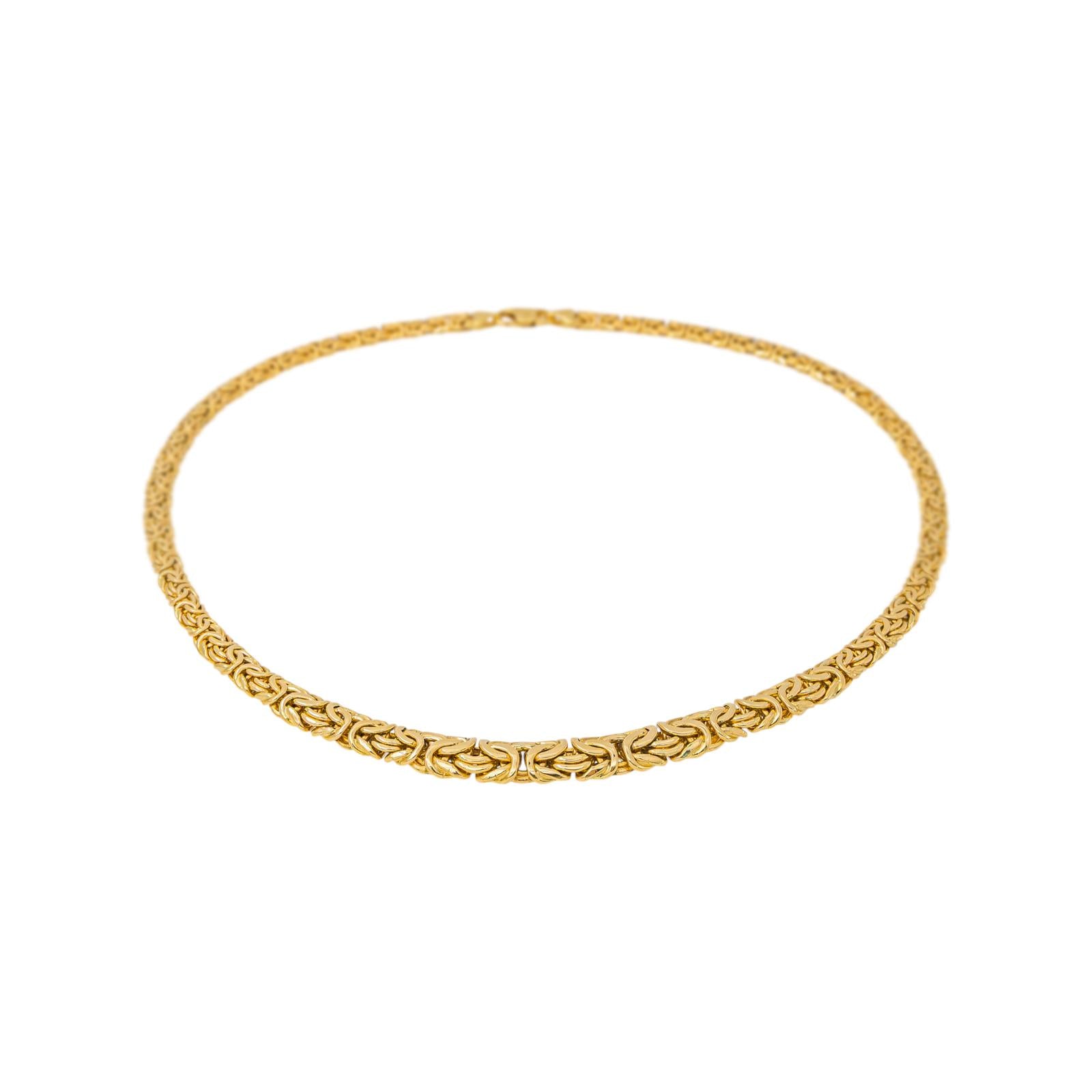 Peruvian Link Necklace in Yellow gold