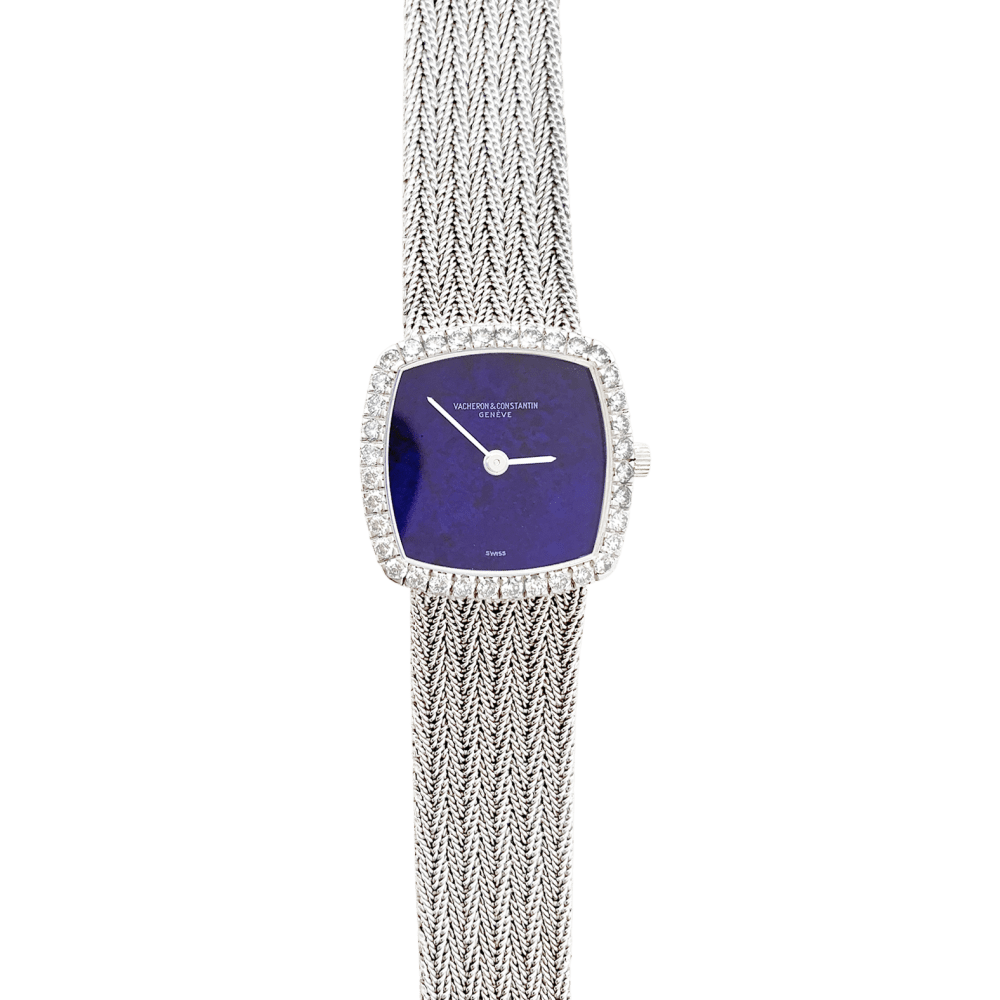 Montre Femme Vacheron Constantin, or blanc et diamants.