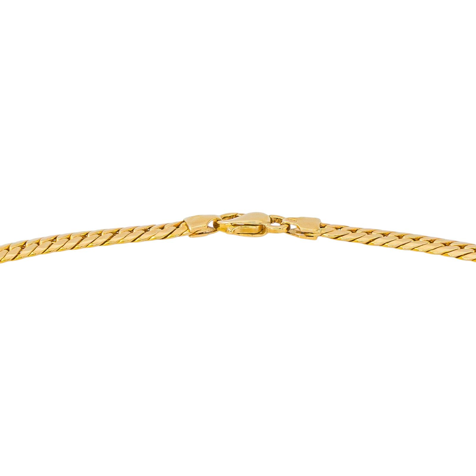 Yellow Gold English Link Necklace