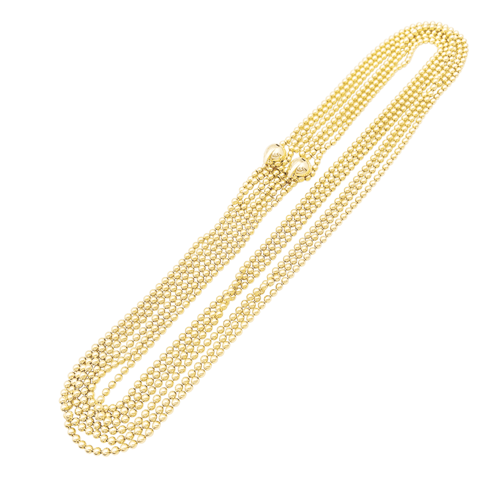 Collier Cartier, "Draperie", 6 rangs, or jaune.