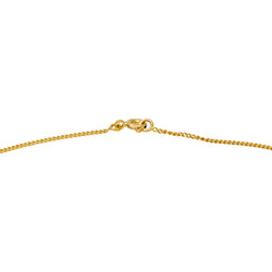 Yellow gold curb chain necklace