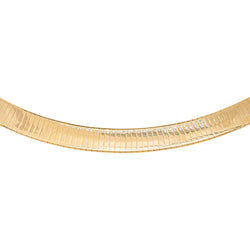 Yellow Gold Omega Link Necklace