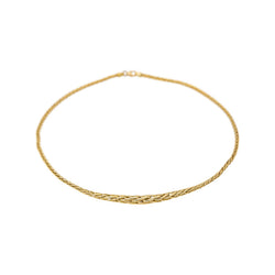 Collier Maille palmier Or jaune