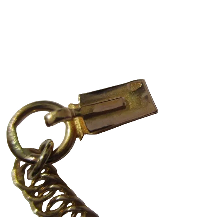 Auvergnat Chain Necklace "Regional 19th Century" with Rose Gold Enamel Clasp