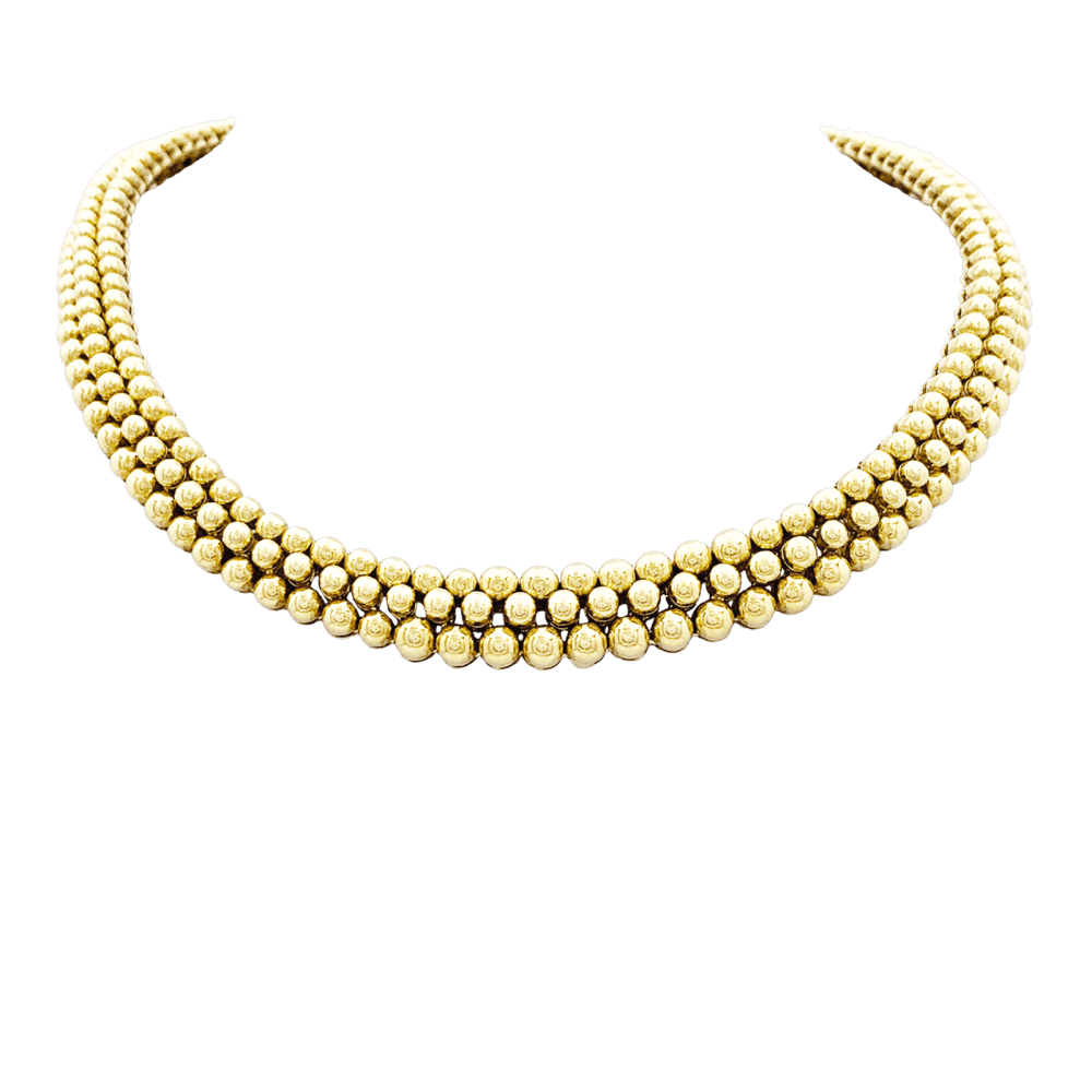 Necklace Boucheron, "Grains de Raisin", yellow gold.