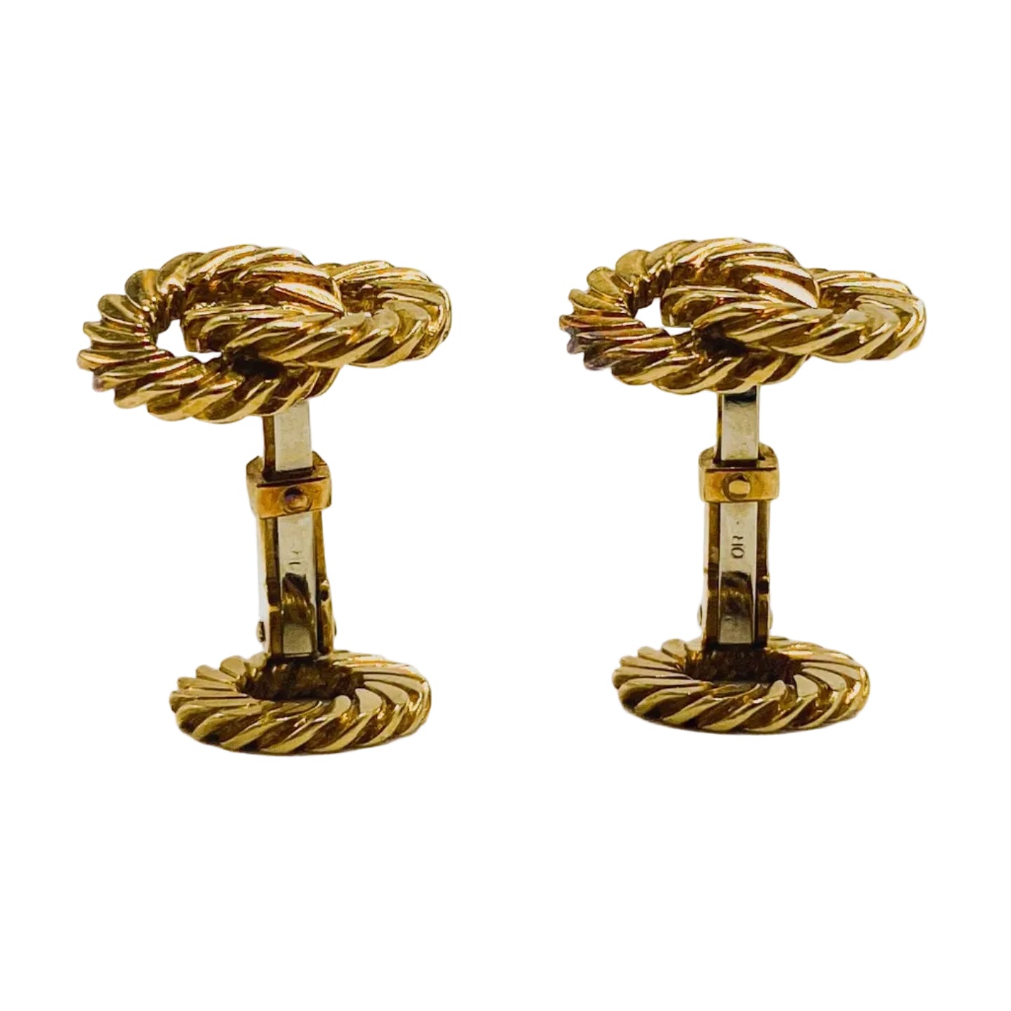 VAN CLEEF & ARPELS yellow gold cufflinks