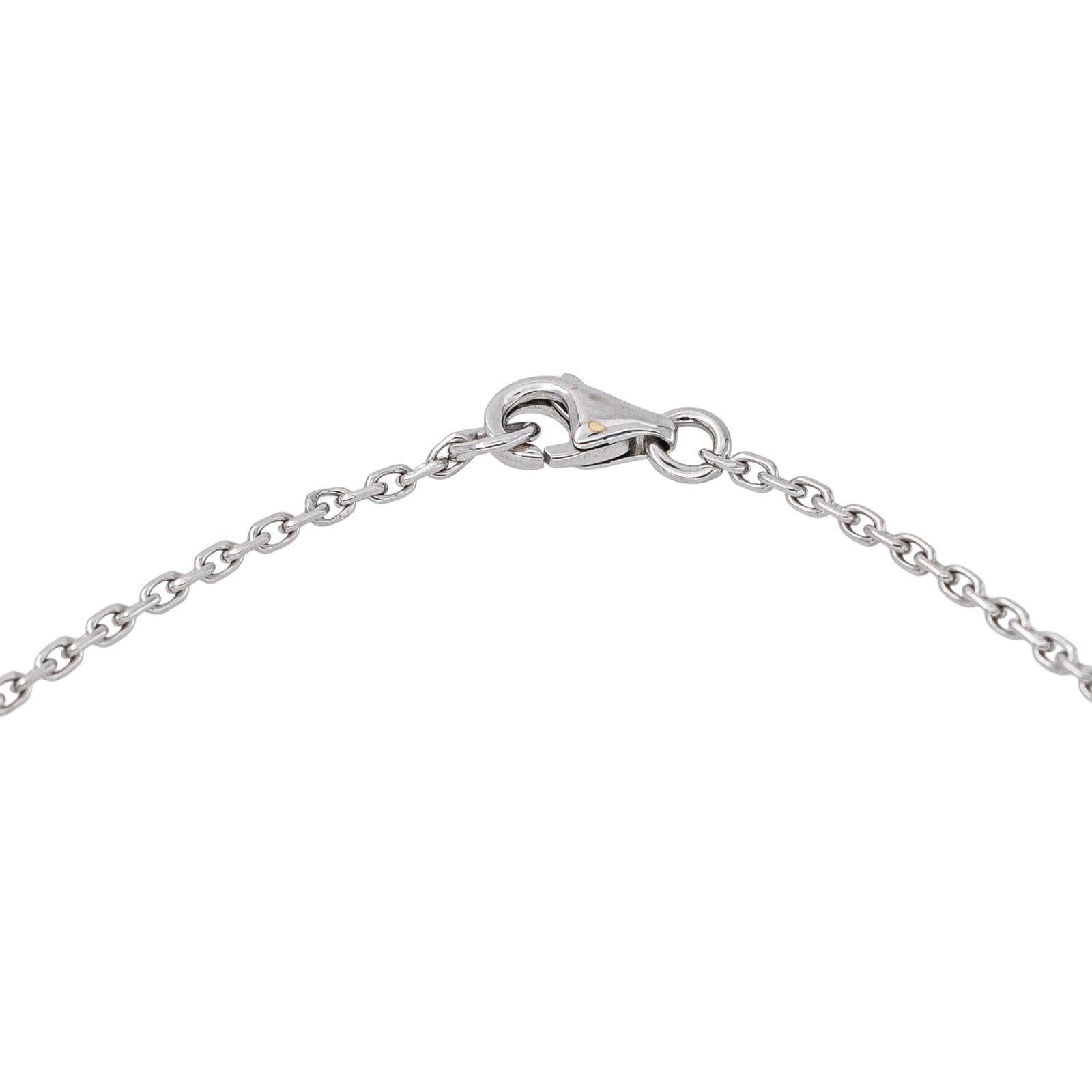 White Gold Forçat Link Bracelet with Mother-of-Pearl
