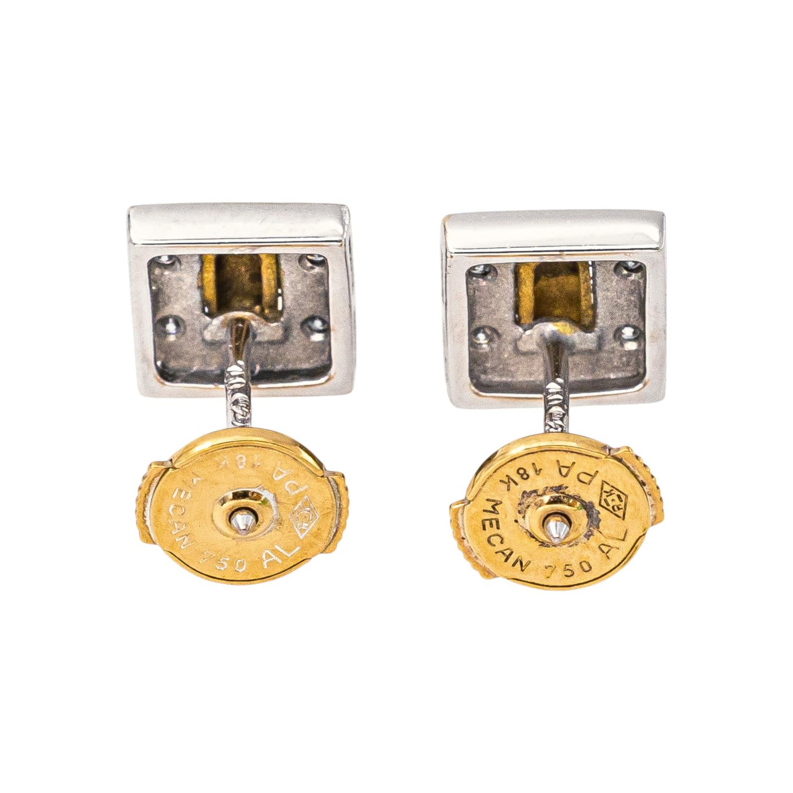 Boucles d'oreilles Or blanc Diamant